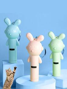 Laser Toy For Cats With Different Shapes, UV Light, And Lamp. Laser Keychain For Pets. Interactive Pointer For Kittens. - White - View 2