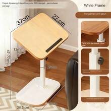 1pc Adjustable Side Table, Living Room Sofa Small Table, Mobile Coffee Table, Bedroom Bedside Table, Minimalist Portable Multifunctional Side Table, Adjustable Computer Desk, Adjustable Coffee Table - Multicolor - View 13
