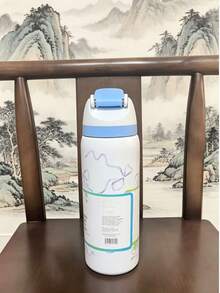新款 O-WALA 户外直筒不锈钢真空保温瓶，多种颜色可选，按压式手持设计，简约时尚高效，适合学生和车载使用。 - 多色32oz - 查看 10