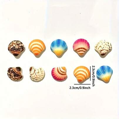 Cute Shell Fridge Magnets, Suitable For Office, Kitchen, Dishwasher - Christmas, Halloween, Easter, Thanksgiving Home Decor And Valentine's Day Gift Refrigerator Magnets