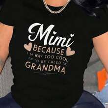 Women's Comfortable T-Shirt With Round Neck, Casual Short Sleeve, Soft And Breathable, Urban Style For Spring/Summer - Hitam - View 6