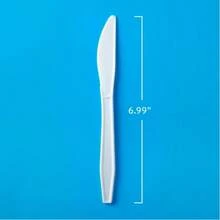 Member's Mark Heavyweight White Plastic Knives, 600 Count – Durable Disposable Cutlery For Parties, Catering, Events & Everyday Dining - White - View 5