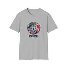 Camiseta de Cuello Redondo Holgada de Algodón Puro, Talla Grande, Casual, para Hombre y Mujer, Nueva para la Copa Mundial 2026, Gran - Negro - Ver 4