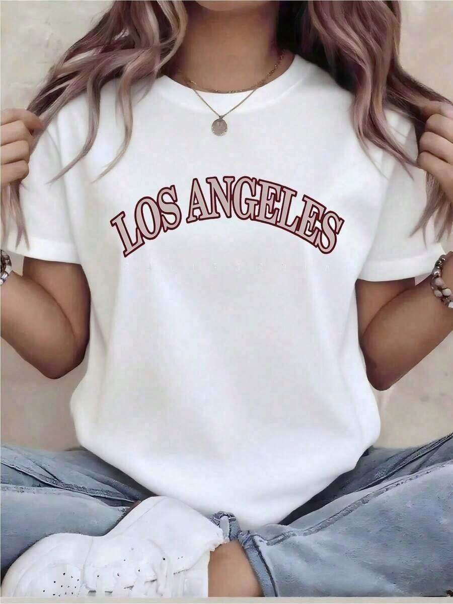 Talla Grande, Camiseta de Talla Grande - Camiseta Divertida Estampada para Mujer - Top Casual de Manga Corta con Cuello Redondo y Corte Holgado, Lavable a Máquina para Comodidad en Todas las Estaciones, Ropa Casual; Estilo holgado; Impresión duradera, perfecta para regalos navideños, almacén local - Unisex, adecuada para salidas diarias informales, camiseta de manga corta de verano, camiseta con estampado retro Y2K, adecuada para primavera, verano y otoño. - Blanco - Ver 1