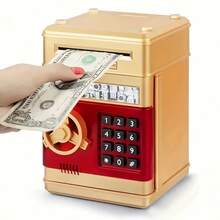A Large-Sized Password-Protected ATM Piggy Bank, Specially Designed For Saving Cash And Coins. It Is An Ideal Choice As A Birthday Gift And Christmas Gift. - Multicolor - View 6