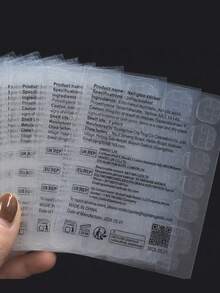 50 pièces (1200 pièces) Faux ongles ultra-fins adhésifs, autocollants de faux ongles respirants super collants à double face, décalcomanies pour nail art DIY - Transparent - Voir 6