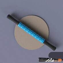 Engranaje palo de masaje Yoga relajación muscular profunda eje de masaje entrenamiento Personal rodillo de Fascia rodillo de plástico eje de palo Fitness - Azul - Ver 2