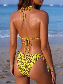 2026 Summer New Arrival Sexy Leopard Print Bikini Set For Beach Vacation - Multicolor - View 5
