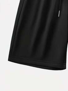 Matching Letter Print Bottoms, Stylish Daily Outfit - Shorts - View 4
