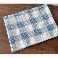 1/2/6pcs Alas Meja Motif Kotak-kotak Merah dan Putih Gaya Korea, Serbet Kain Kasa Bertekstur Gelembung, Alas Serbaguna untuk Isolasi Panas, Latar Belakang Fotografi Makanan - MultiWarna - View 3