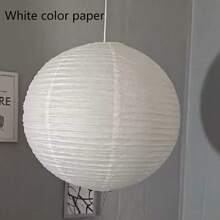 30/40/50cm Paper Lantern Hanging Lamps Shade Round Foldable Spherical Paper Lampshade For Cafe Dining Room Party Wedding Home Decoration Japanese Lantern For Festive Lighting - Round - View 11