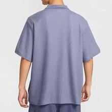 Nike CLUB POLO OS GCEL Comfortable And Breathable Sports Casual Men's Polo Short-Sleeve T-Shirt - Dusty Blue - View 3