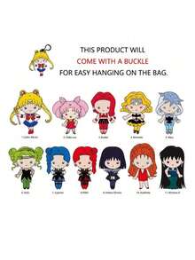 Monogram 1 Stück offiziell lizenzierte PVC Blindbox/Tasche 3D Figur Schlüsselanhänger Anhänger Anime Charakter Sammlerstück Accessoire, Geschenk für Anime-Fans, produziert von Toei Animation - Verschiedenfarbig - Übersicht 10