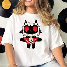 Modern Minimalist T-Shirt COOL SUMMER CubaS, Women's Printed T-Shirt, Casual Wear, Girl's T-Shirt, Fun Clothing With Comic And Urban Style. - 白色 15 - 查看 12