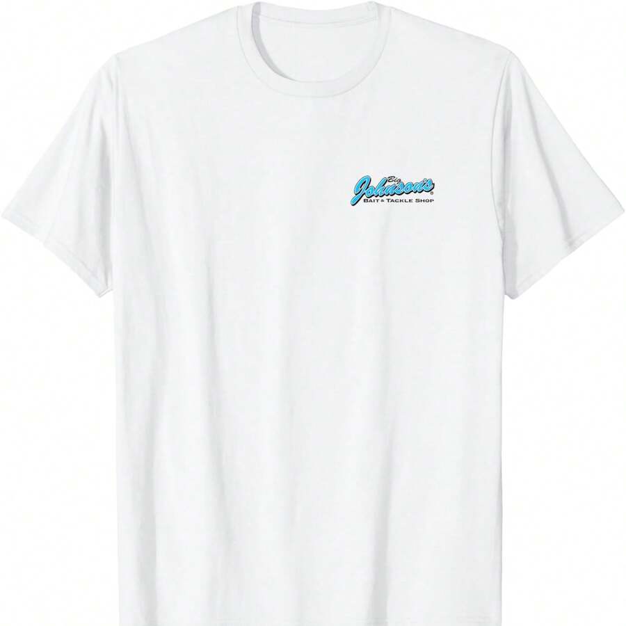 Big John's Ba1it Tackle S1Hop Front Rear Humor Adult TS1Hirt220G Essential Unisex Cotton T-Shirt, 220g Of Unique Softness. Designed To Fit All People, Men And Women Alike. Durable, High-Quality Fabric, Ready For Any Cut, Delicate To The Touch But Built To Withstand. Lightweight Tops For Women, Autumn Sets, Vacation Wear, New Year's Costumes For Her. - 白色 - 查看 1