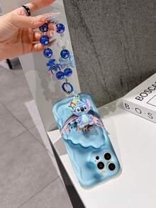 Disney Lilo & Stitch Phone Case With Lilo And Stitch Charm And Stitch Lanyard - Cute Lilo And Stitch Protective Case With Hammock And Ukulele Design, Equipped With Delicate Stitch Decorative Lanyard And Beaded Bracelet For Easy Carrying, Compatible With IPhone 17, 16, 15, 14, 13, 12, 11 Pro Series, Ideal For Birthdays, Holidays, Anniversaries, Graduation Gifts, Or Any Special Occasion To Surprise Family, Friends, Classmates, And Loved Ones. - trắng - Xem 5
