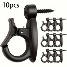 OHS 10pcs/20pcs Versatile Screw-In Hook For Hanging Lights, Plants, And Wind Chimes - Black - 10pcs - View 9