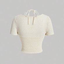 MOD Knotted Front 2-In-1 T-Shirt - Albaricoque - Ver 3