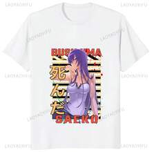 Camiseta estampada de la escuela secundaria de los muertos Busujima Saeko Waifu para hombre, camiseta informal de moda Acg, ropa de calle cómoda, camisetas transpirables Otaku - forma - Ver 1