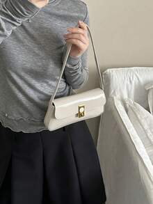 Nueva bolsa de teléfono de verano, bolsa brillante para debajo del brazo, mochila pequeña - Blanco - Ver 10