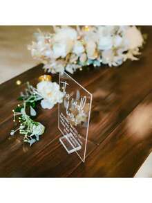 This Candle Burns In Honor Of Those Forever In Our Hearts Memorial Clear Glass Look Acrylic Wedding Signs In Loving Memory Candle Sign - A - View 5