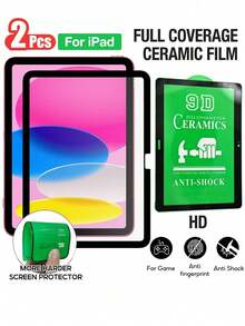 Yezodawee 2pcs Ceramic Screen Protector, Compatible With IPad 10th Generation 10.9 Inch (2022 Model), Unbreakable Nano-Flexible 9D Ceramic Film, Scratch-Resistant, Bubble-Free, High-Definition, Anti-Fingerprint, PET Material, Suitable For IPad Pro, Air, Mini Series Tablets. - 2pcs - View 39