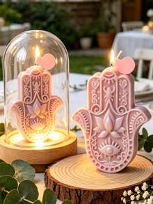 1 pieza Molde de silicona con diseño de loto, flexible y antiadherente, fácil de desmoldar para manualidades de velas de aromaterapia, jabón hecho a mano, resina epoxi y decoración del hogar - A - Ver 5