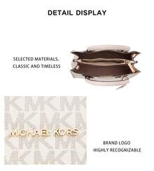 Michael Kors Mercer Signature 女款斜挎手提包 35S1GM9M2B PWD BLSH MLT - 香草色配粉紅35S1GM9M2B PWD BLSH MLT - 查看 10