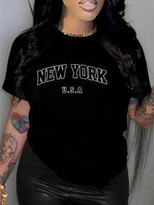 Camiseta versátil para el día a díaWomen's Black Crew Neck Short Sleeve Heat Transfer Print Top,Women's Versatile T-Shirt for Daily Commute,,camisetas de Pascua para bebés niñas,Ropa de verano,Láminas de anime,Ropa de apoyo esencial para la Copa del Mundo,Camisetas con diseños gráficos para niños pequeños, aptas para el uso diario,Camiseta de hombre - Negro - Ver 6