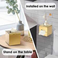 Tissue Box & Rack - Dorado - Voir 6