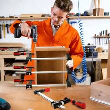 F-Clamps For Woodworking, Adjustable Bar Clamp Set, Quick Release Wood Parallel Spreader, 90 Degrees - A - View 6