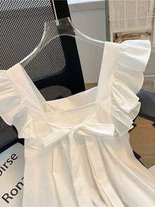 Suéter elegante y lindo de mujer con mangas de estilo de muñeca - Blanco - Ver 5