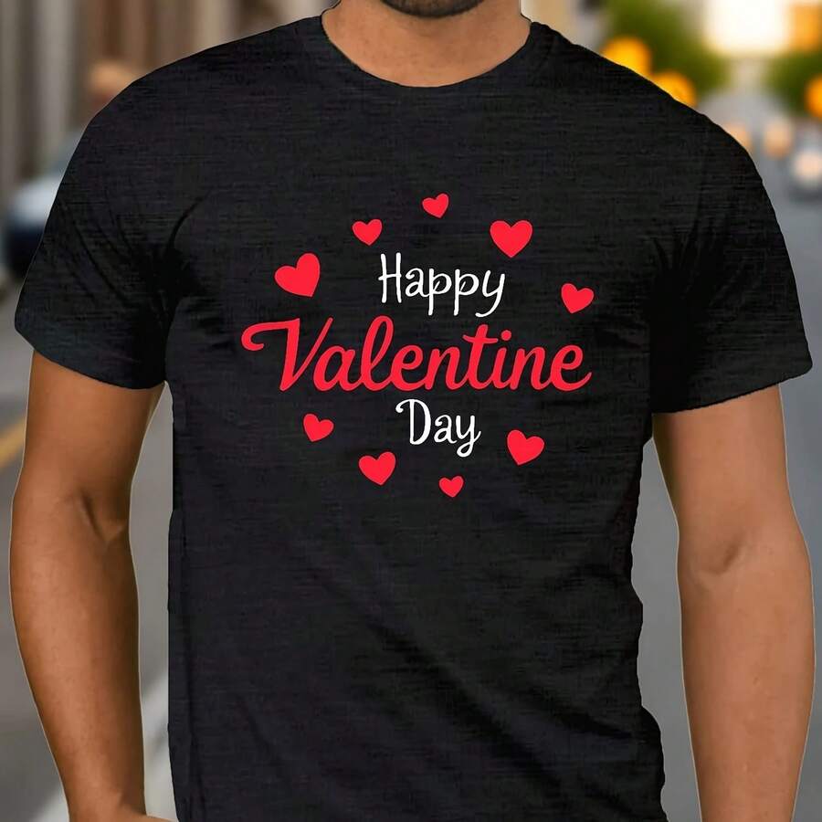 Camiseta informal de algodón para hombre con estampado de Sasquatch y pavo, manga corta, cuello redondo, top de moda de verano, versión regular - forma - Ver 1