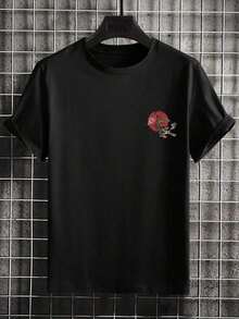 Camisetas de hombre para primavera y verano - Negro - Ver 2