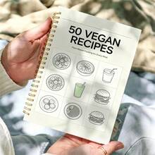 1pc A5 Minimalist Line Drawing Style Vegetarian Recipe Notebook, Sketches Of Light Meals, Burgers, Drinks, Etc., Record Low-Calorie Vegan Cooking Methods And Plans, Best Gift For Weight Loss Group - A5 - View 2