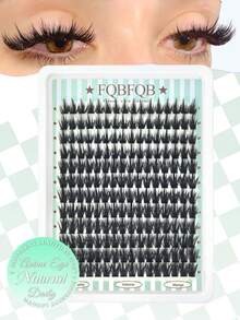 FQBFQB 192 Clusters Fake Eyelashes, Reusable, D Curl, Cat Eye Style False Eyelashes, 9-18mm Length, Suitable For Beginners, Eyelash Clusters, Individual Eyelashes, Lashes, Fake Lashes - D - View 7