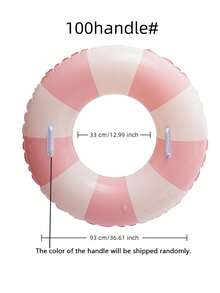 1 pieza Flotador inflable de piscina con forma de anillo de natación a cuadros rosa - Multicolor - Ver 10