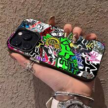 stickers neon colourful extreme sports.funda de teléfono Fundas compatibles con ,Apple,VIVO,OPPO,,, y Honor.Fabricadas en silicona TPU,ofrecen protección contra golpes y caídas.regalos para mamá - Negro - Ver 5