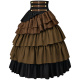 25119 Retro Short Skirt 2 Brown