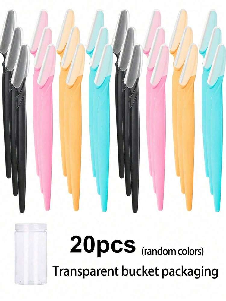 10pcs Stainless Steel Eyebrow Razors - Multi-Functional Body Grooming Tool With Sharp Blades, Easy Trimming, No Accessories Included, Perfect Valentine's Day Gift! - View 8