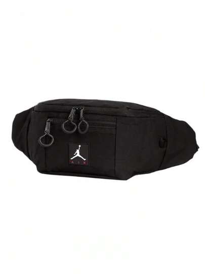Nike Túi đeo hông Jordan, kiểu dáng mới, túi thể thao, túi đeo chéo thông thường, túi đeo vai, túi đeo ngực. Kích thước xấp xỉ: 43.2*11.4*14cm
