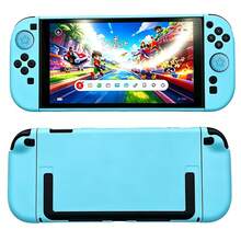 蓝色系列 - 适用于Switch 2游戏机防摔磨砂保护壳 NS掌机分体式保护壳套装，包含一套保护壳+2个摇杆帽 - 查看 7