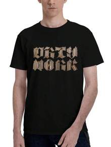Camiseta unisex de manga corta, camiseta con gráfico de fuente gótica Aespa Dirty Work, merchandising de canciones de Aespa, camiseta de estilo hip hop streetwear, teeplayeras hombre, spiderman, ,  mujer, romwe men, boho chic, regalos para maestros, camiseta de mujer, atuendos curvy para hombre, y2k. - Negro - Ver 6