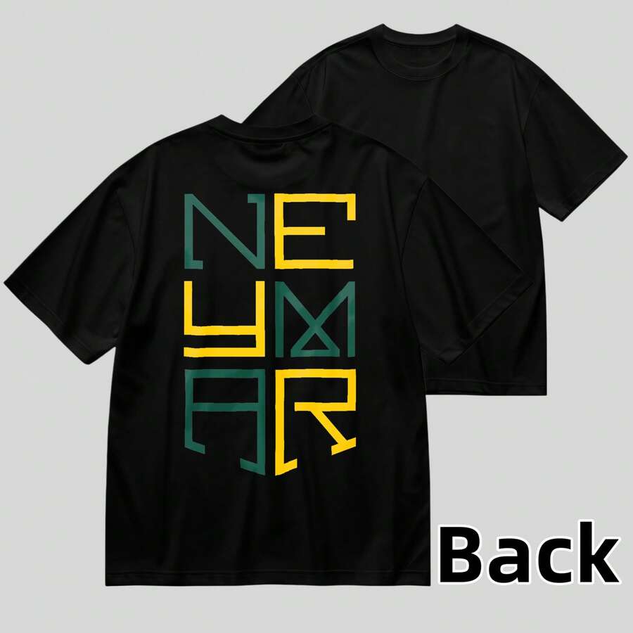 One Unisex, Loose-Fitting, Crew-Neck, Short-Sleeve T-Shirt (180gsm) Designed By Y2K Artists In The Bababask Style, Made From 100% Pure Cotton. These Casual And Versatile T-Shirts Are Suitable For Streetwear, Everyday Wear, Camping, Concerts, Hip-Hop, Rock, And Rap Events, And Feature Celebrity-Inspired Designs. Ideal For Festivals, Autumn, And Year-Round Wear. - 黑色8 - 查看 1