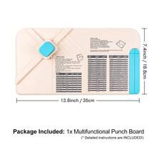 3-In-1 Punch Board For Envelopes, Gift Boxes, Bows And Gift Boxes, Different Sizes For Birthday Parties. Card Making And DIY Projects - A - View 2
