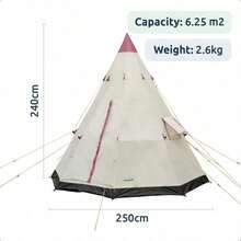 Redcliffs 2-3 Person Teepee Camping Tent – Weather-Resistant, Spacious & Easy To Set Up - Teepee - View 8