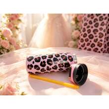 O-Wa-Laa Pink Leopard Rrint Insulated Stainless Steel Water Bottle With Straw, Sports Water Bottle, Great For Travel, 32 Oz, This Fashionable And High-End Color Scheme And Eye-Catching Patterns Will Give You A Charming And Avant-Garde Feeling, Highlighting Your Unique Personality And Elegant Taste. It Is Suitable As A Gift For Birthdays, Halloween, Thanksgiving, Valentine'S Day, Christmas And New Year. - Nhiều màu - Xem 2
