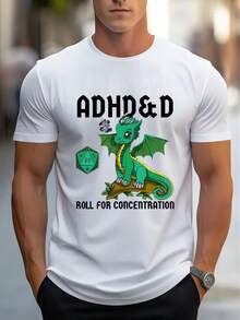 Men's Casual Short Sleeve T-Shirt, 1 Piece, 100% Heavy Cotton - Comfortable Crew Neck, Soft And Adorable T-Shirts, Loose And Comfortable - Back - View 11