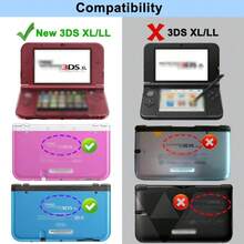適用於 Ninte*Do New 3DS XL LL 遊戲控制器手柄握把支架保護殼 防滑人體工學塑膠手柄支撐架 防震防摔 便攜式遊戲機保護套附支架 - 查看 3
