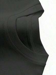 [Gran ] Conjunto de 5 Camisetas de Estilo Americano para Hombre, Algodón Grueso de 200g, Estilos Básicos Suaves en Negro y Blanco, Adecuado para Gimnasio, Viajes de Verano y Atuendos Universitarios, Regalo para Familiares y Amigos, Camisetas Divertidas para Hombre, Camisetas para Hombre, Regalos para Hombres, Ropa para Hombres - Negro - Ver 3